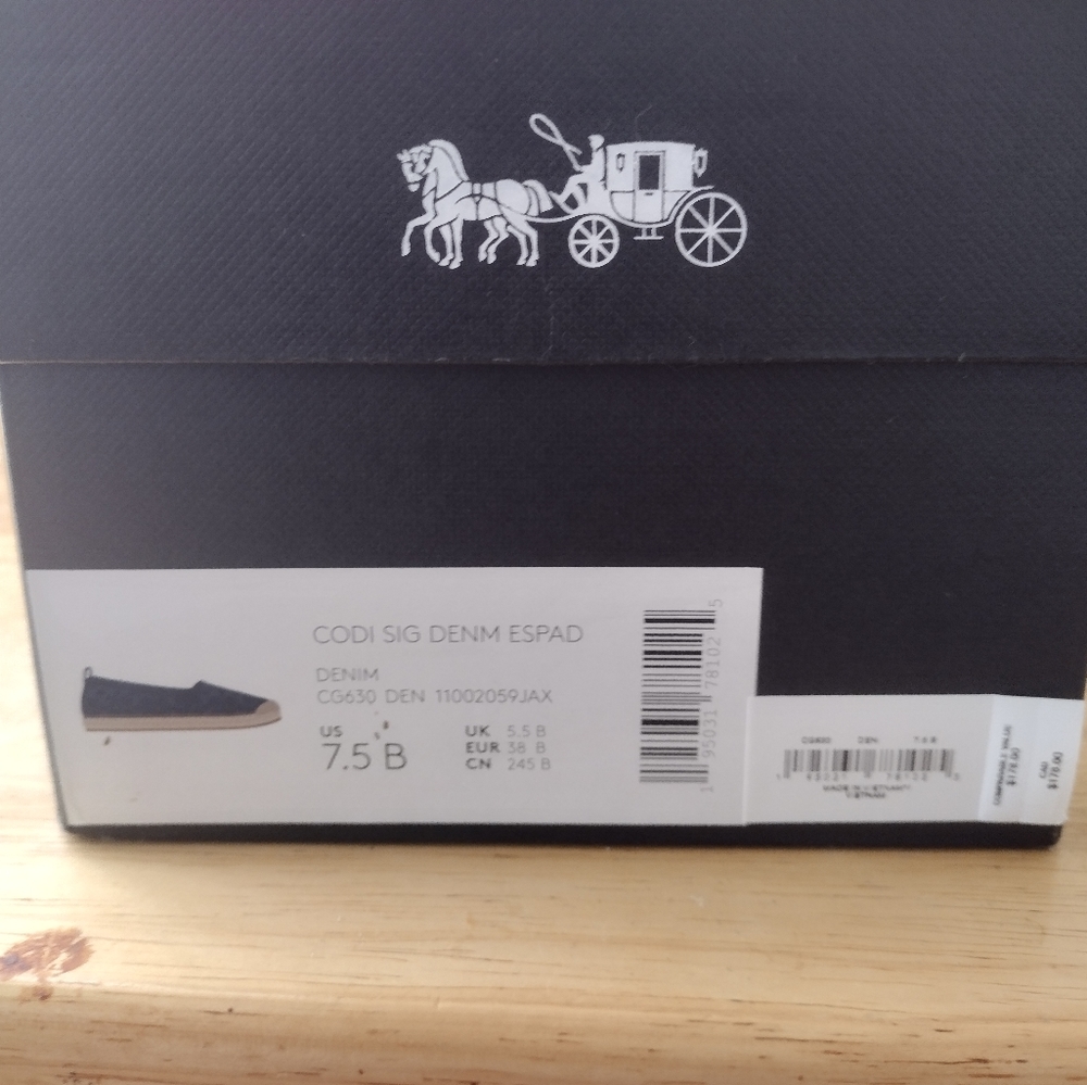 Coach Signature Denim Espadrille